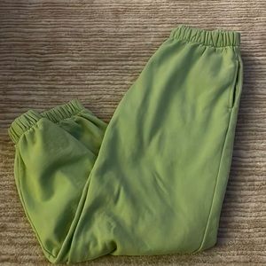 Brandy Melville Green Sweatpants